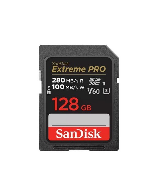 Imagem 0 de Cartão de Memória SanDisk Extreme Pro 128GB V60 UHS-II 280/100 MBs