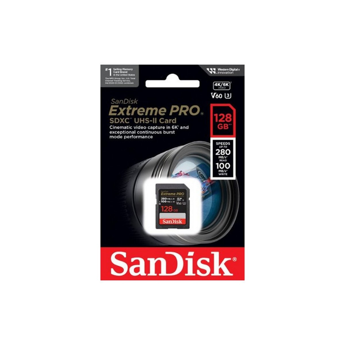 Cartão de Memória SanDisk Extreme Pro 128GB V60 UHS-II 280/100 MBs Preto-2