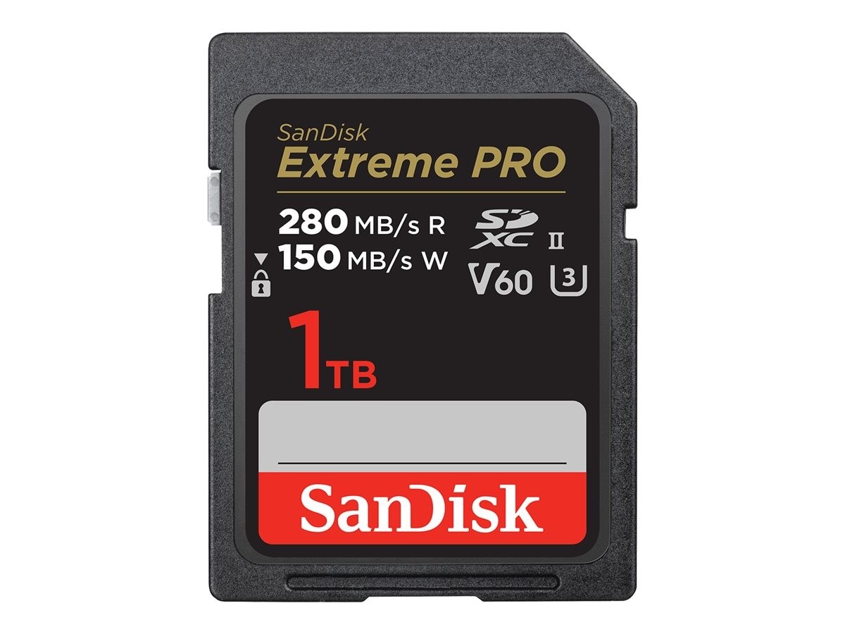 Imagem 0 de Cartão de Memória SanDisk SD Exteme Pro 1 TB, 280 MB/S V60 UHS-II