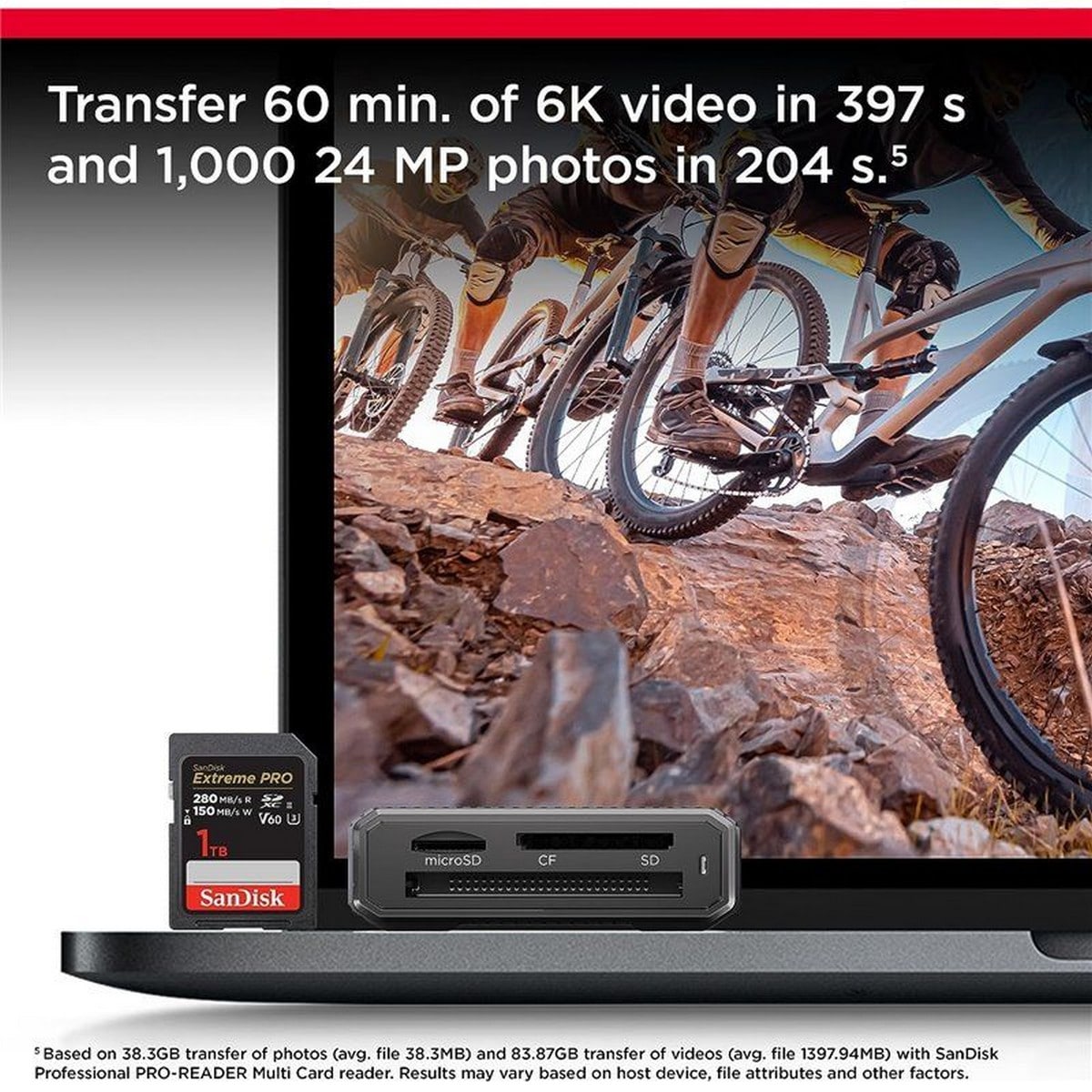 Cartão de Memória SD SanDisk Extreme Pro 64 GB, 280 MB/S V60 UHS-II 4