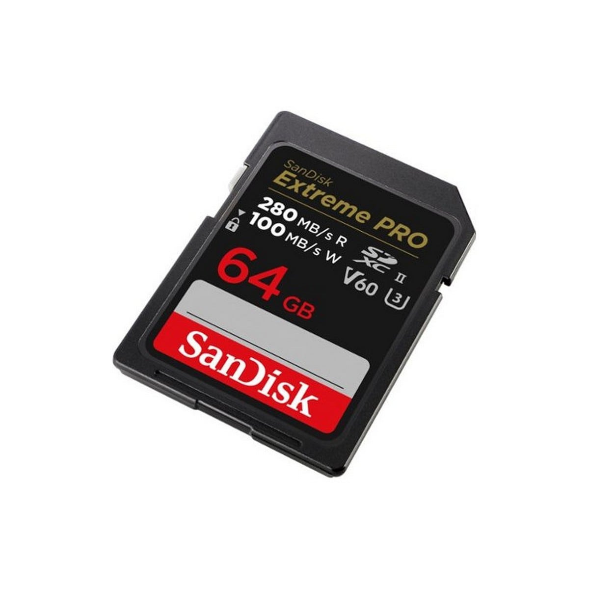 Cartão de Memória SD SanDisk Extreme Pro 64 GB, 280 MB/S V60 UHS-II 6