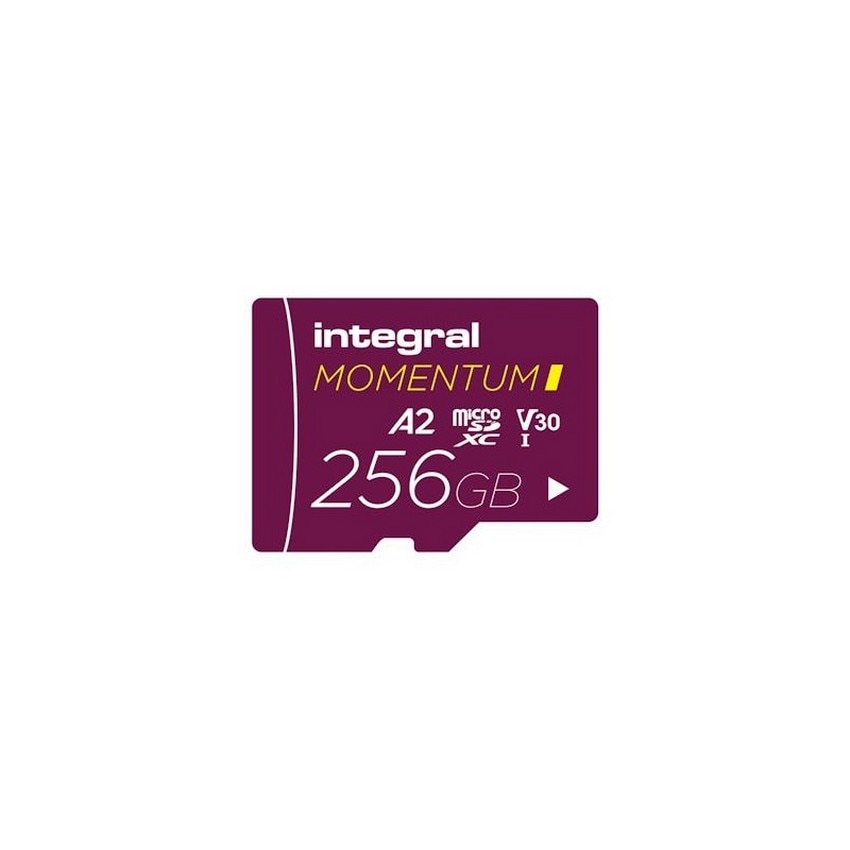 Imagem 0 de Cartão Memória MicroSDXC Integral Momentum I V30 U3 A2 256GB
