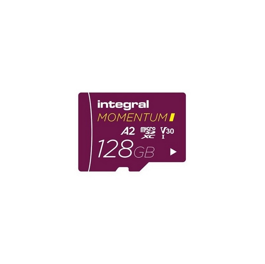 Imagem 0 de Cartão Memória MicroSDXC Integral Momentum I V30 U3 A2 128GB