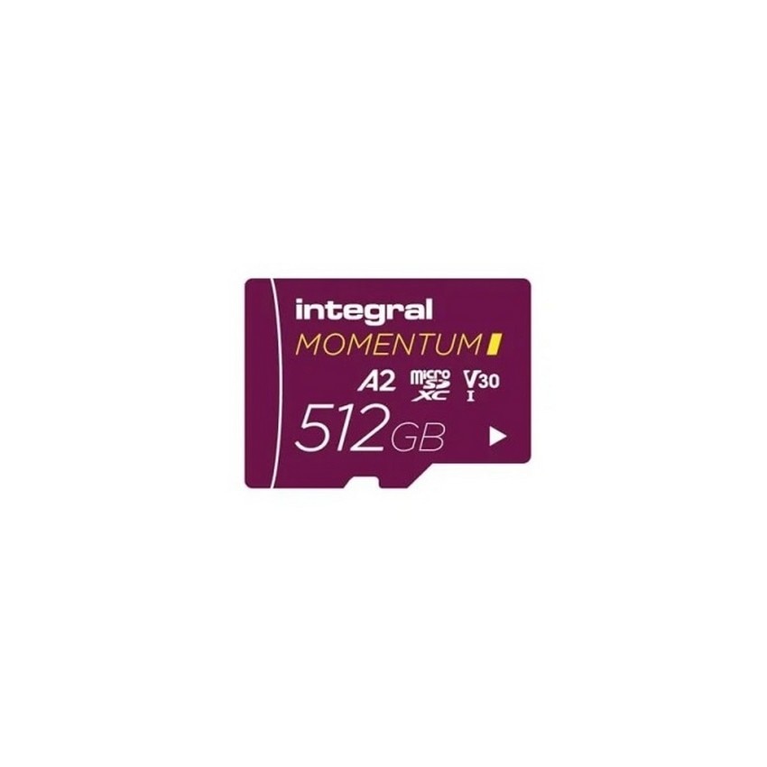 Imagem 0 de Cartão Memória MicroSDXC Integral Momentum I V30 U3 A2 512GB