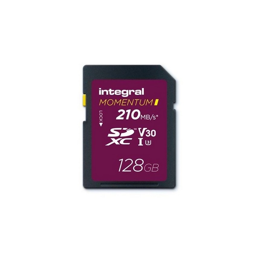 Imagem 0 de Cartão Memória SDXC Integral Momentum I V30 U3 A2 128GB