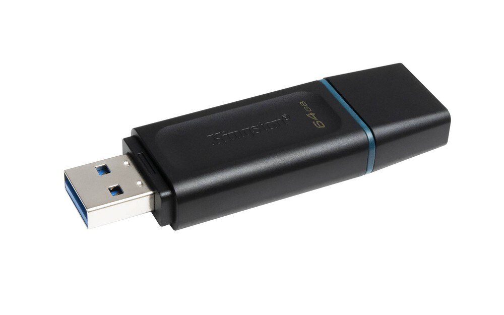 Pen Drive Kingston DataTraveler Exodia 64GB USB 3.2 - Preto Preto-3
