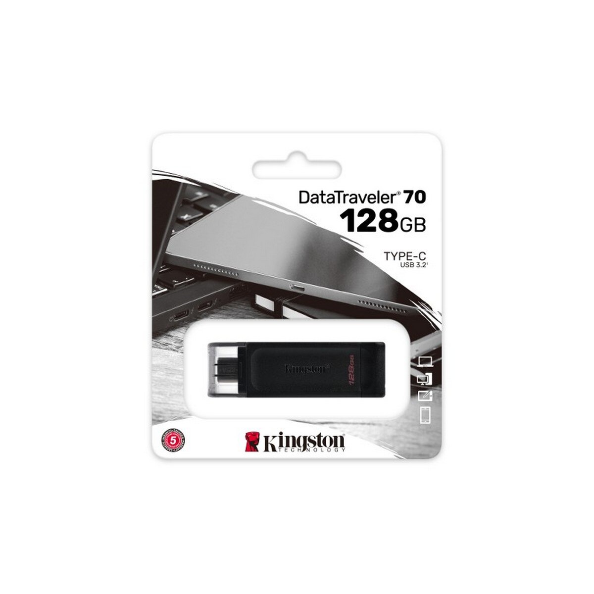 Pen USB-C Kingston DataTraveler 70 128GB 5