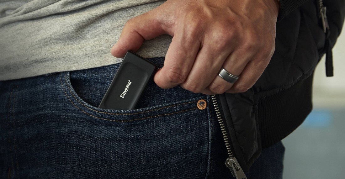 Disco Externo Kingston XS1000 SSD 1TB USB 3.2 Gen2 Portátil - Preto Preto-4