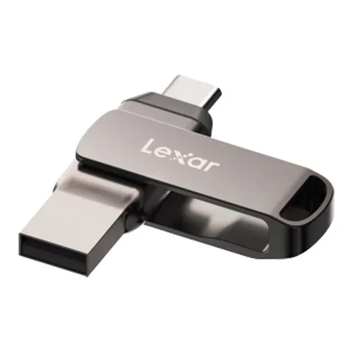 Pen USB Lexar JumpDrive Dual Drive D400 64 GB USB 3.2 Type-C e Type-A Preto-2