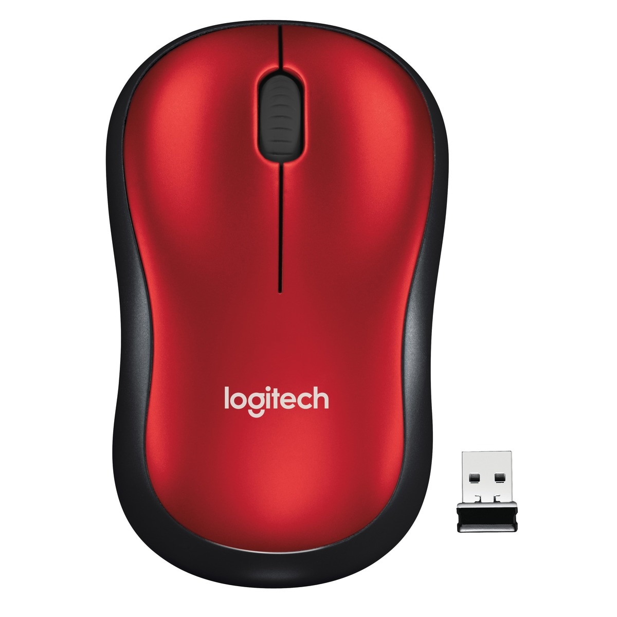 Rato Logitech M185 - Wireless Vermelho-1