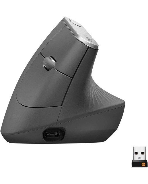 Rato Óptico Ergonómico Logitech MX Vertical Cinzento-1