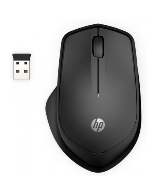 Rato Silencioso sem Fios HP 280M - Preto Preto-1