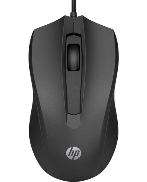 Rato Óptico HP 100 de 1600 PPP - Preto 1