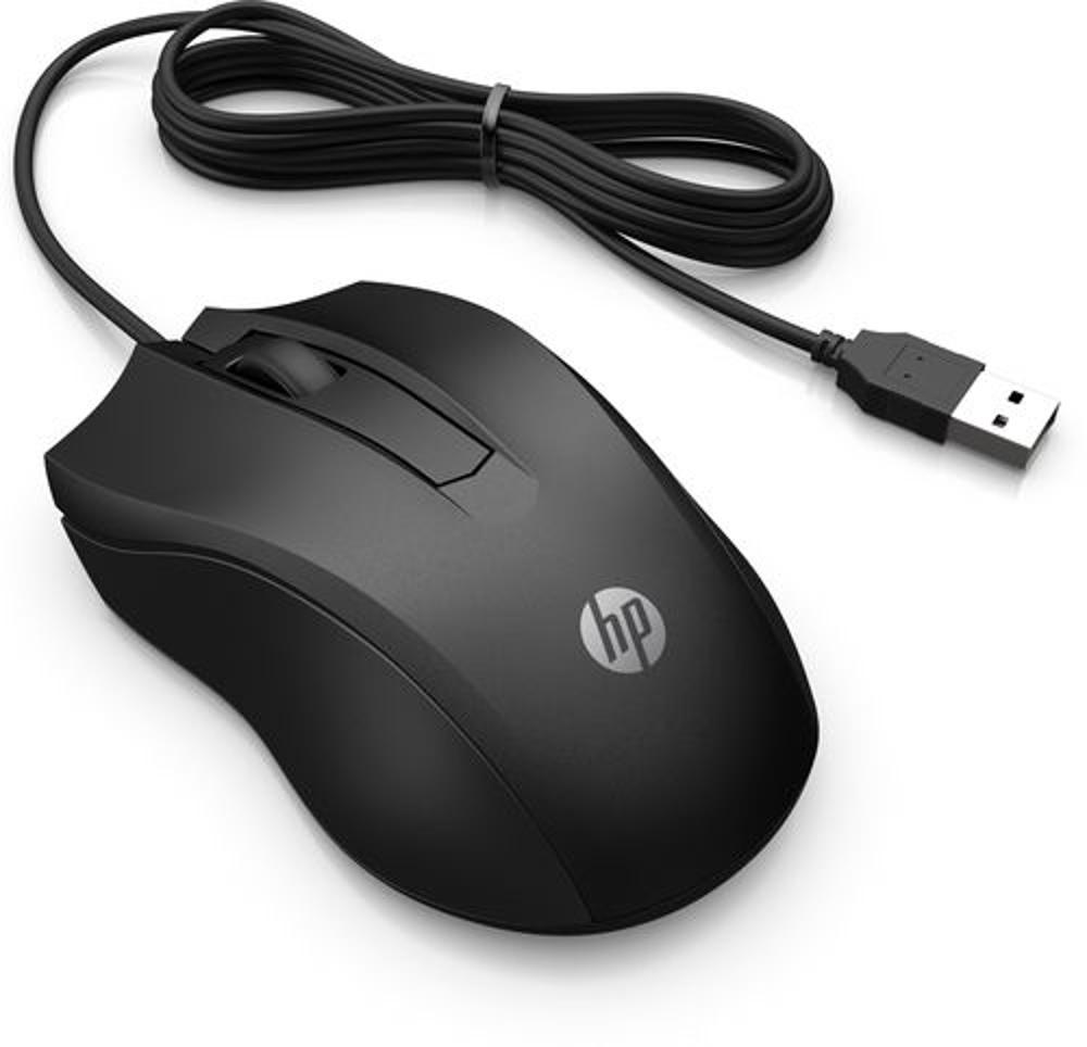 Rato Óptico HP 100 de 1600 PPP - Preto 2
