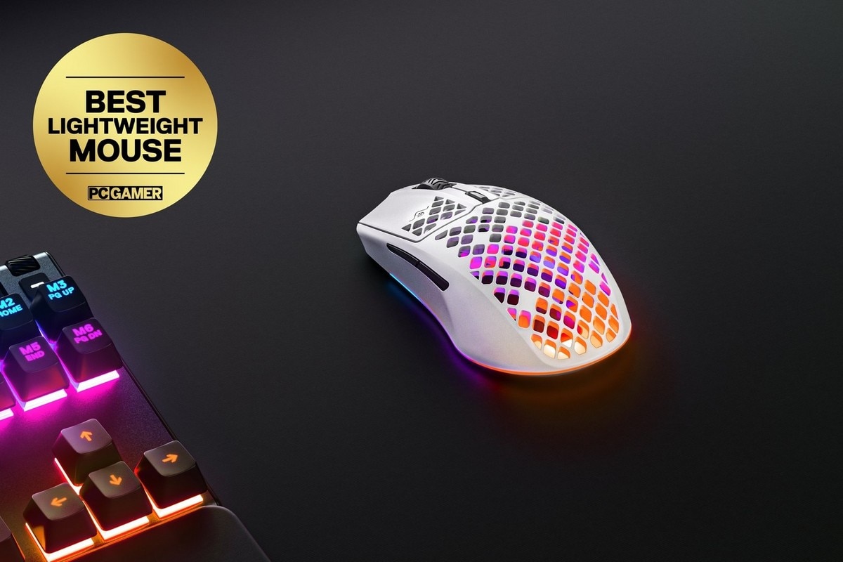 Rato Gaming Steelseries Aerox 3 Wireless - Branco 5