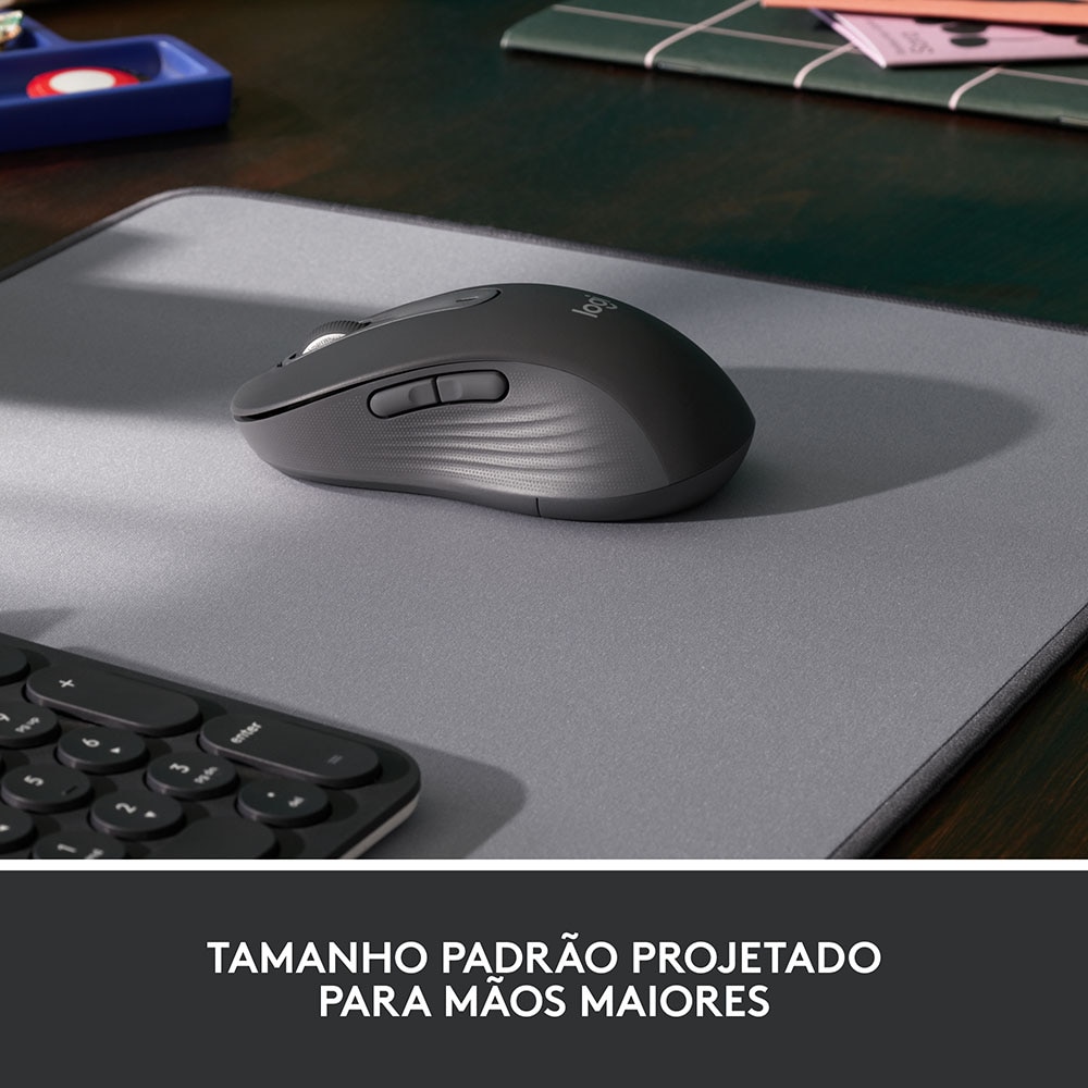 Rato Óptico Logitech Signature M650 L Wireless/Bluetooth 2000 DPI - Graphite Grafite-3