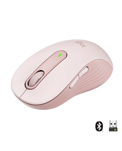 Rato Óptico Logitech Signature M650 L Wireless/Bluetooth 2000 DPI - Rosa Rosa-1