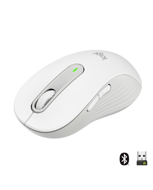 Rato Óptico Logitech Signature M650 L Wireless/Bluetooth 2000 DPI - Branco Branco-1