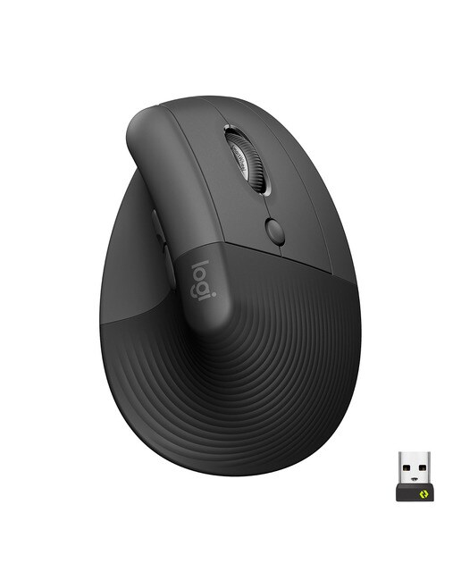 Imagem 0 de Rato Laser Logitech Lift Vertical Ergonomic Wireless/Bluetooth 4000DPI - Graphite