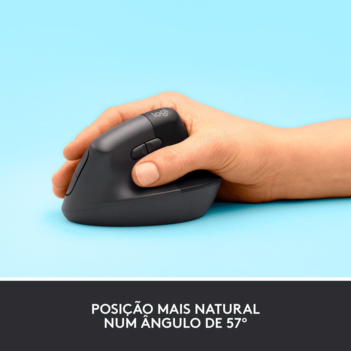Rato Laser Logitech Lift Vertical Ergonomic Wireless/Bluetooth 4000DPI - Graphite 3