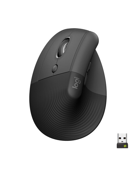 Rato Laser Logitech Lift Left Vertical Ergonomic Wireless/Bluetooth 4000 DPI - Graphite 1