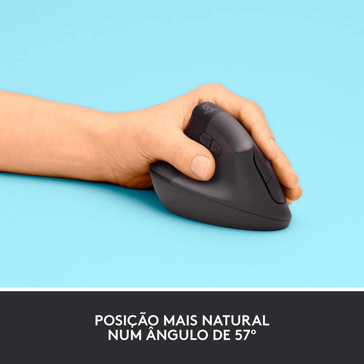 Rato Laser Logitech Lift Left Vertical Ergonomic Wireless/Bluetooth 4000 DPI - Graphite 3