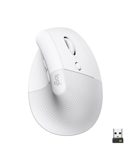 Imagem 0 de Rato Laser Logitech Lift Vertical Ergonomic Wireless/Bluetooth 4000 DPI - Branco
