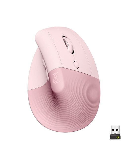 Imagem 0 de Rato Laser Logitech Lift Vertical Ergonomic Wireless/Bluetooth 4000 DPI - Rosa