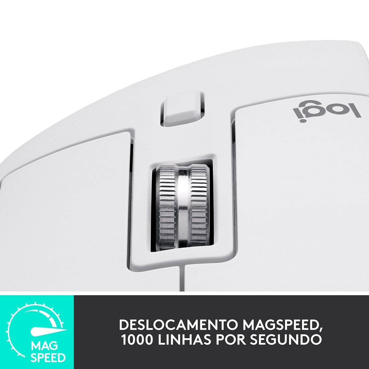 Rato Óptico MX Master 3s Wireless, Bluetooth 8000DPI - Cinzento Claro Cinzento-claro-4
