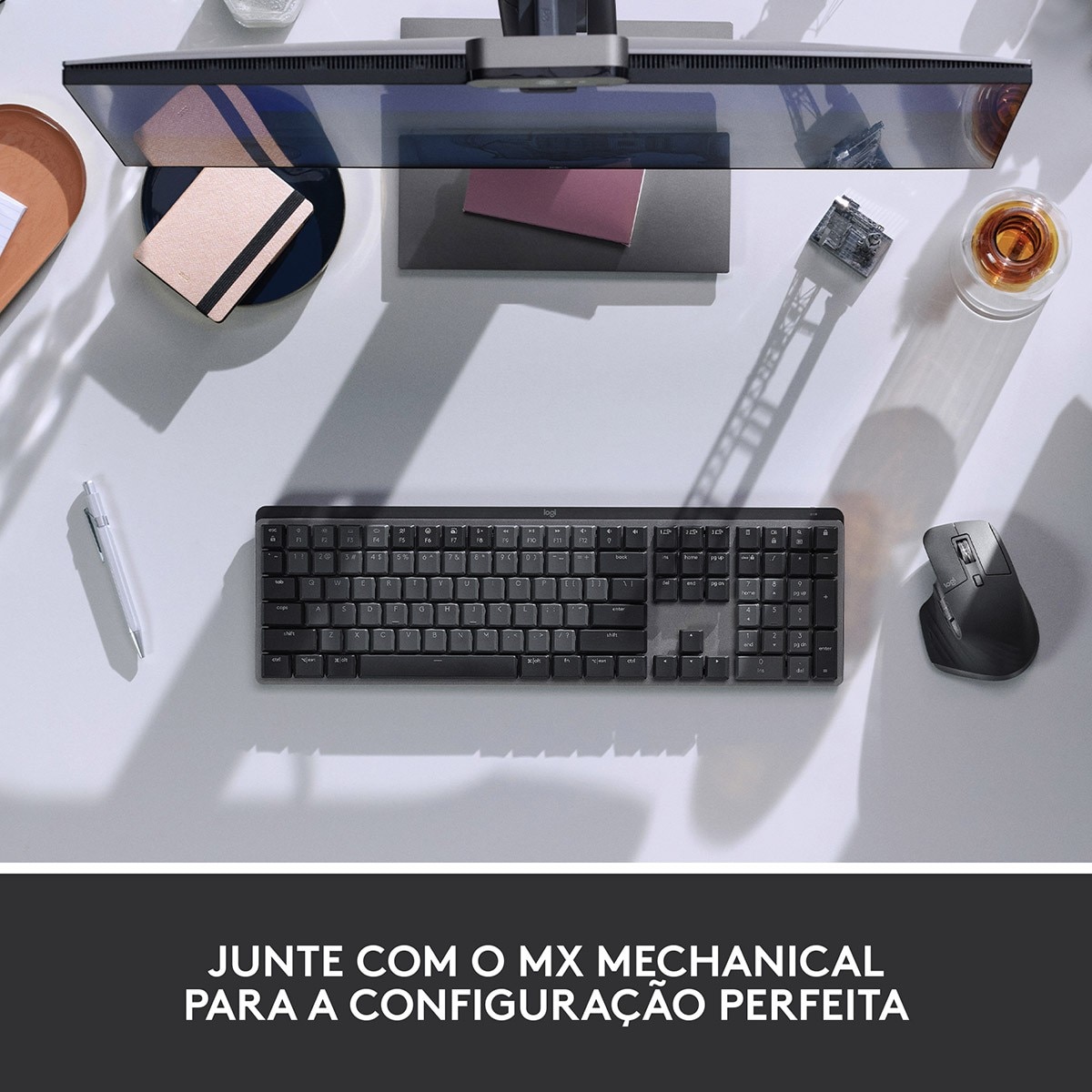 Rato Óptico MX Master 3s Wireless, Bluetooth 8000DPI - Cinzento Claro Cinzento-claro-9