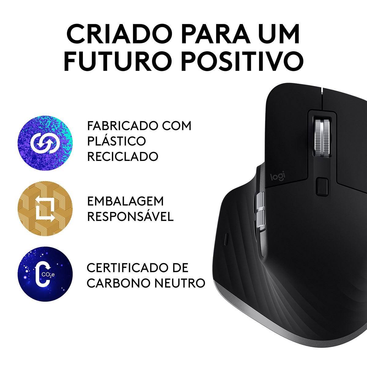 Rato Óptico MX Master 3s para Mac Wireless, Bluetooth 8000DPI Preto-5