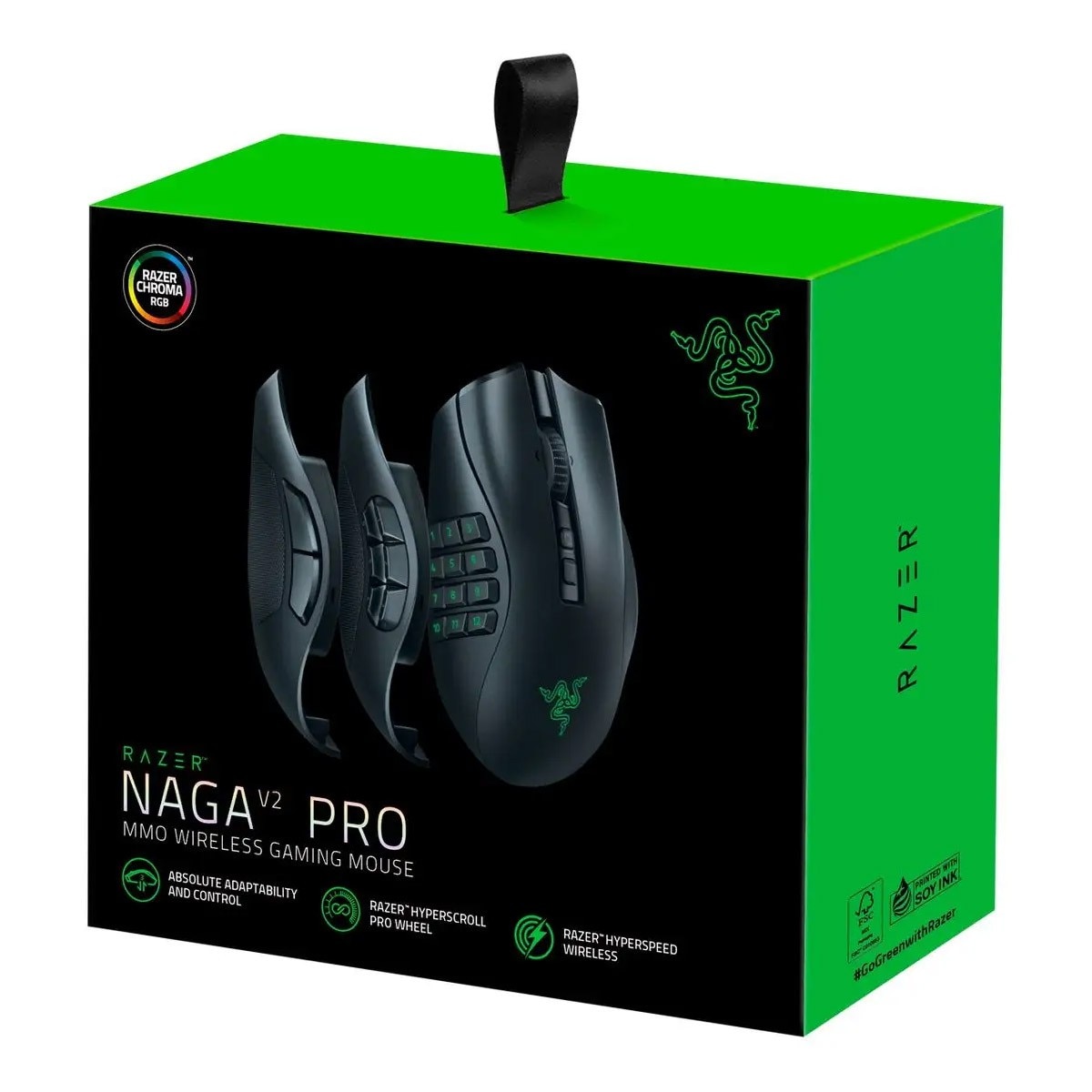 Rato Óptico Razer Naga V2 Pro MMO RGB Wireless/Bluetooth 30000DPI - Preto 5