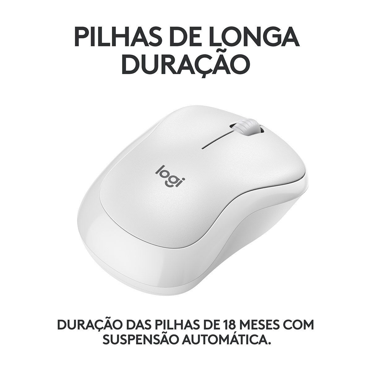 Rato Óptico Logitech M240 Silent Bluetooth 4000DPI - Branco 4