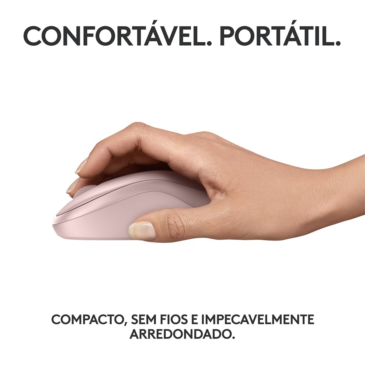 Rato Óptico Logitech M240 Silent Bluetooth 4000DPI - Rosa 5