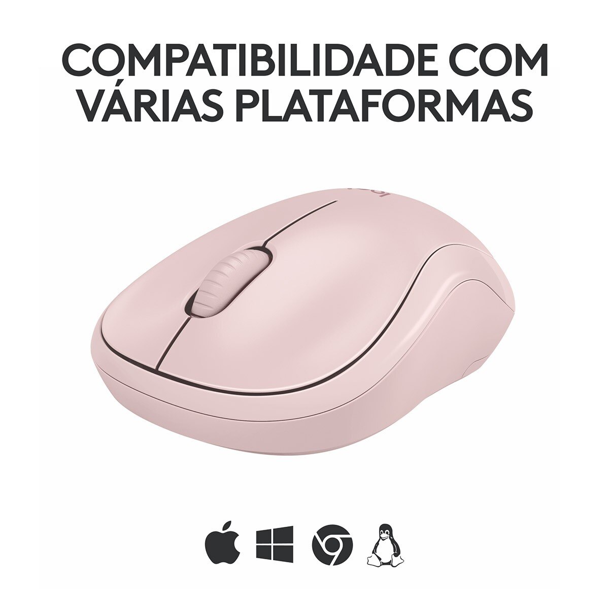 Rato Óptico Logitech M240 Silent Bluetooth 4000DPI - Rosa 6