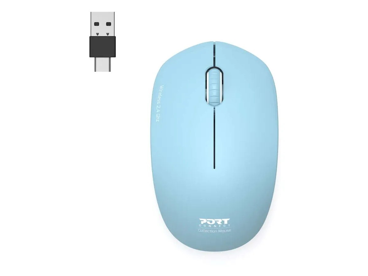 Rato Óptico Wireless Port Collection II - Azul 4