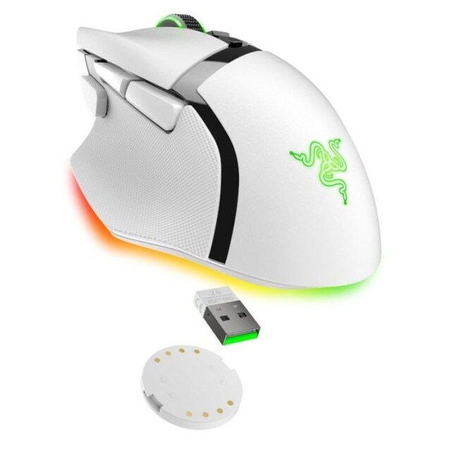 Rato Gaming Wireless Razer Basillisk V3 Pro 35K - Branco 6