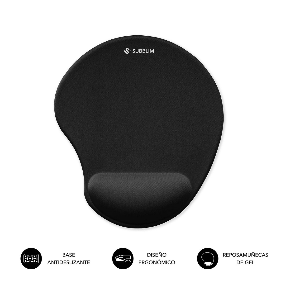 Imagem 0 de Tapete de Rato Subblim Ergo Neogel - Preto