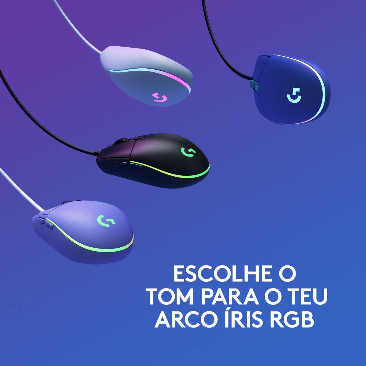 Rato Óptico Logitech Gaming  G203 Lightsync RGB 8000DPI - Preto Preto-6