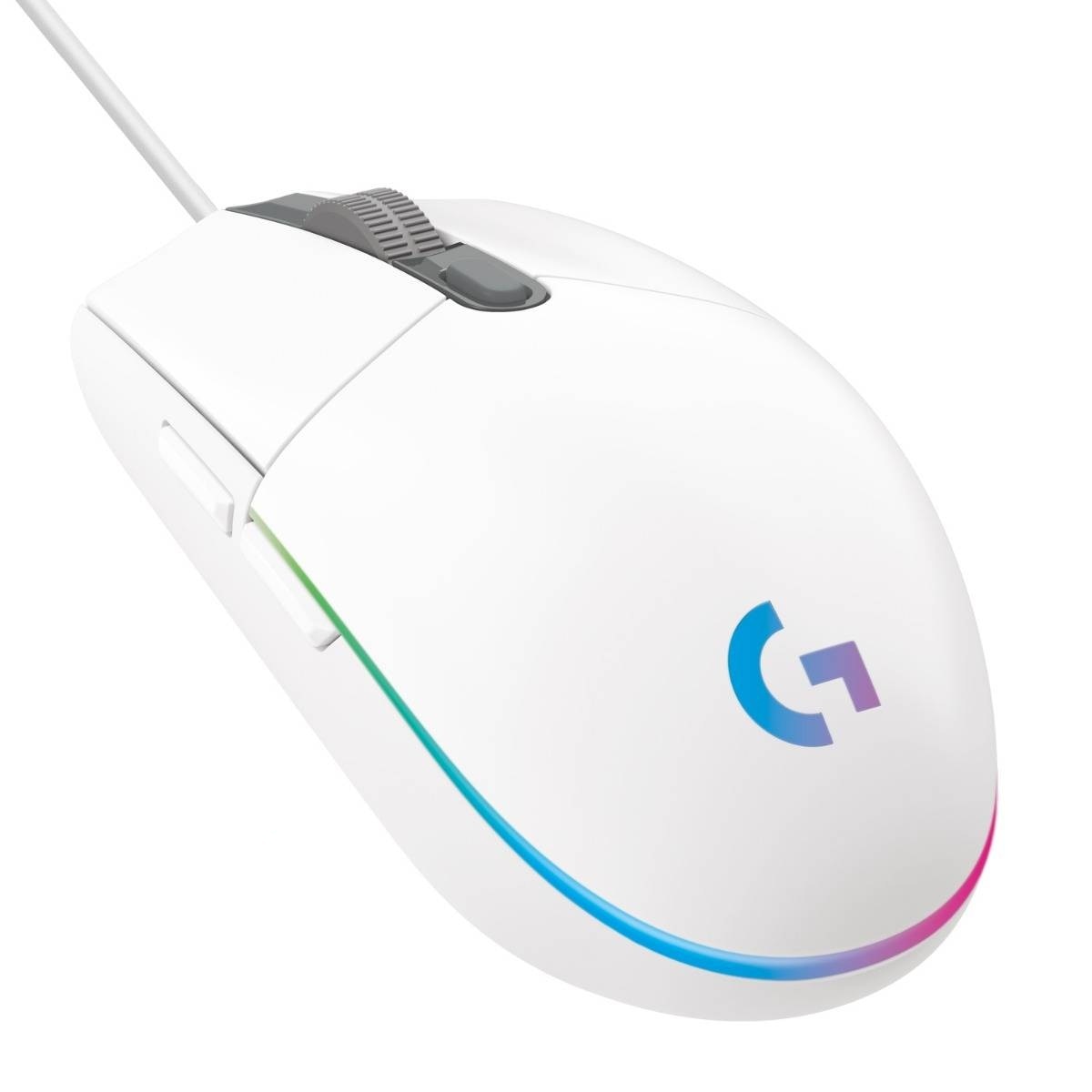 Imagem 0 de Rato Óptico Logitech Gaming G203 Lightsync RGB 8000DPI - Branco
