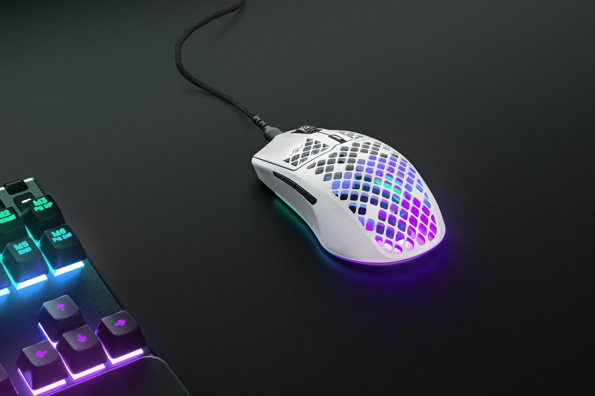 Rato Gaming Steelseries Aerox 3 - Branco Branco-5