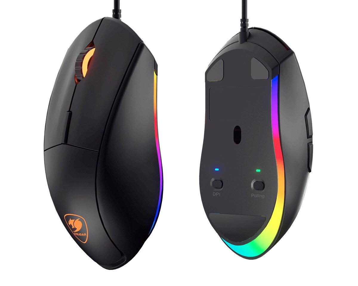 Rato Gaming Cougar Minos XT, 4000 DPI, 6 Botões Programáveis, RGB - Preto Black-8