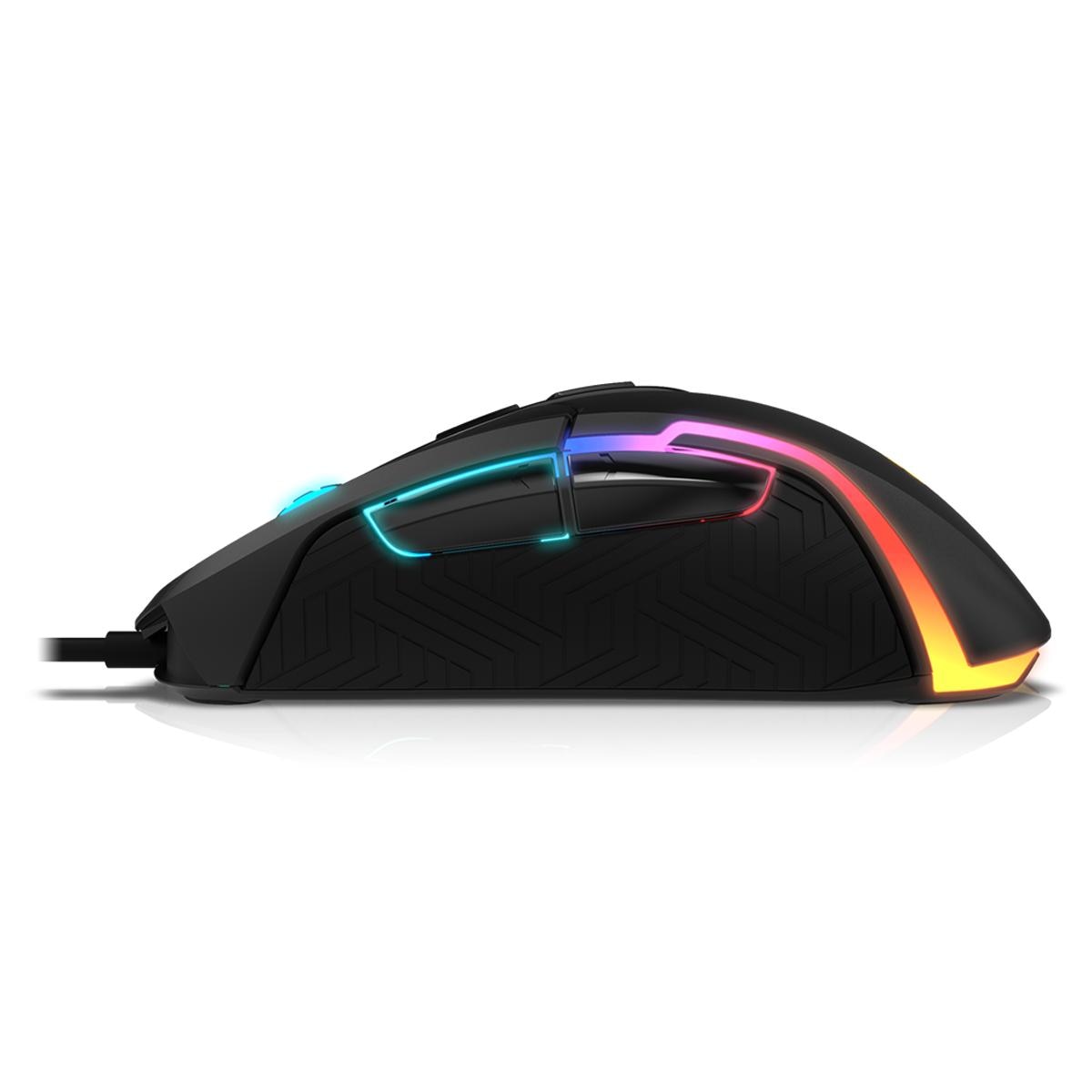 Rato Gaming Krom Kick RGB Sensor óptico de alta precisão, 6 níveis de DPI Preto-3