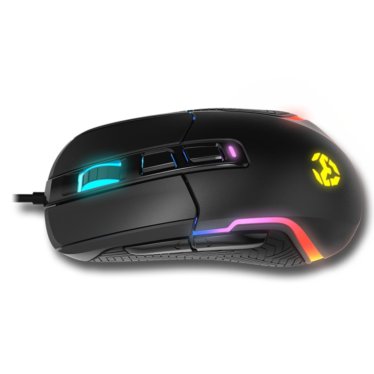 Rato Gaming Krom Kick RGB Sensor óptico de alta precisão, 6 níveis de DPI Preto-6