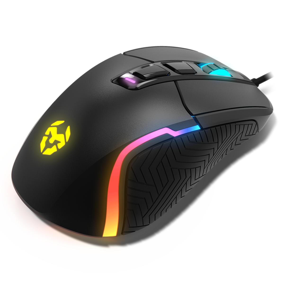 Rato Gaming Krom Kick RGB Sensor óptico de alta precisão, 6 níveis de DPI Preto-8