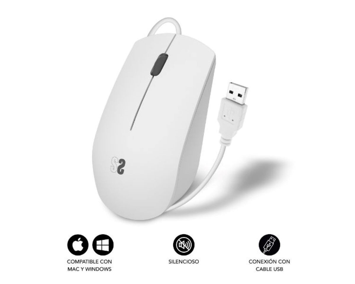 Rato Óptico Subblim Business USB 1200DPI - Branco 3