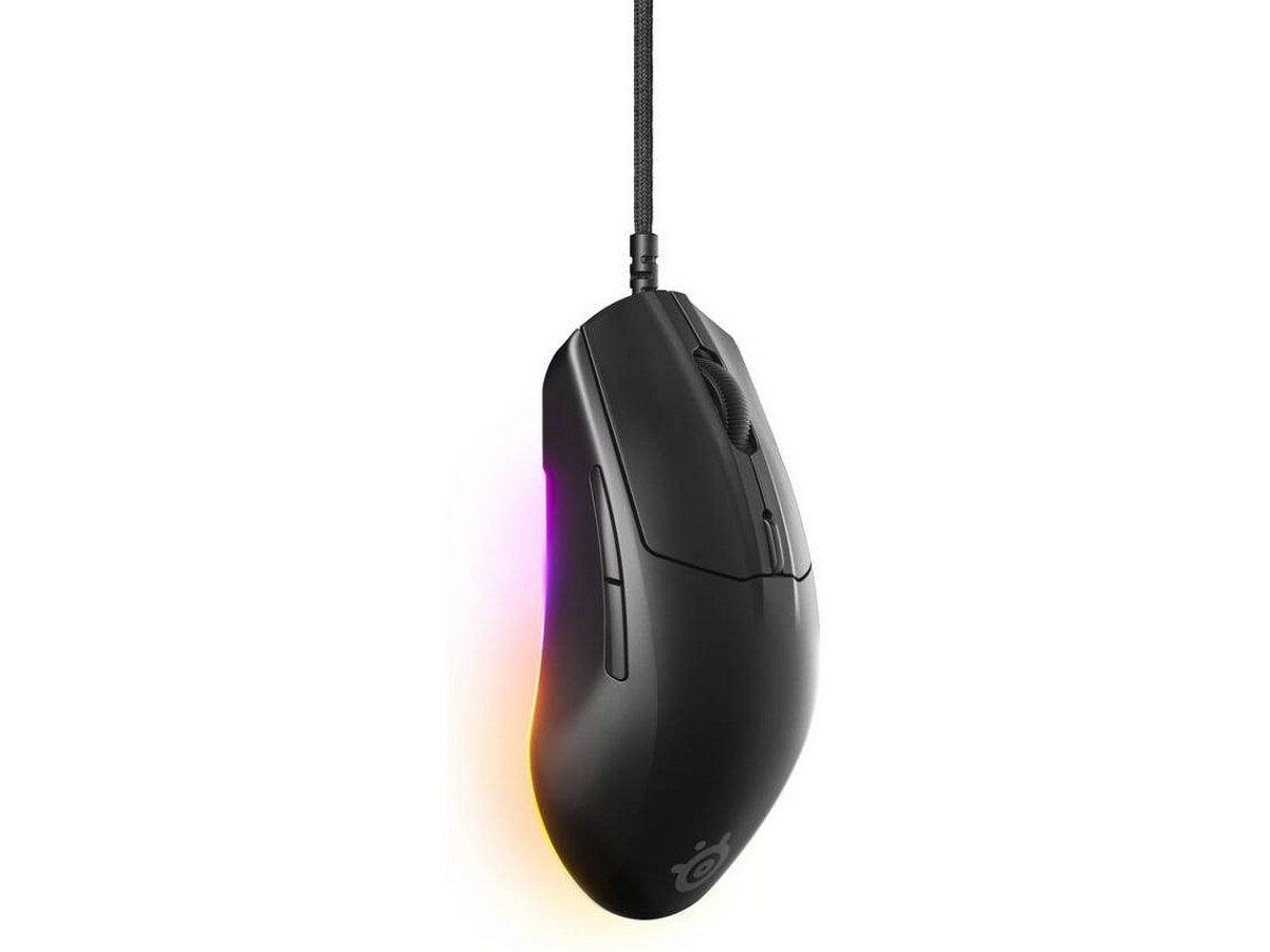 Rato Gaming SteelSeries Rival 3 Gen 2 com Fio - Preto Preto-3