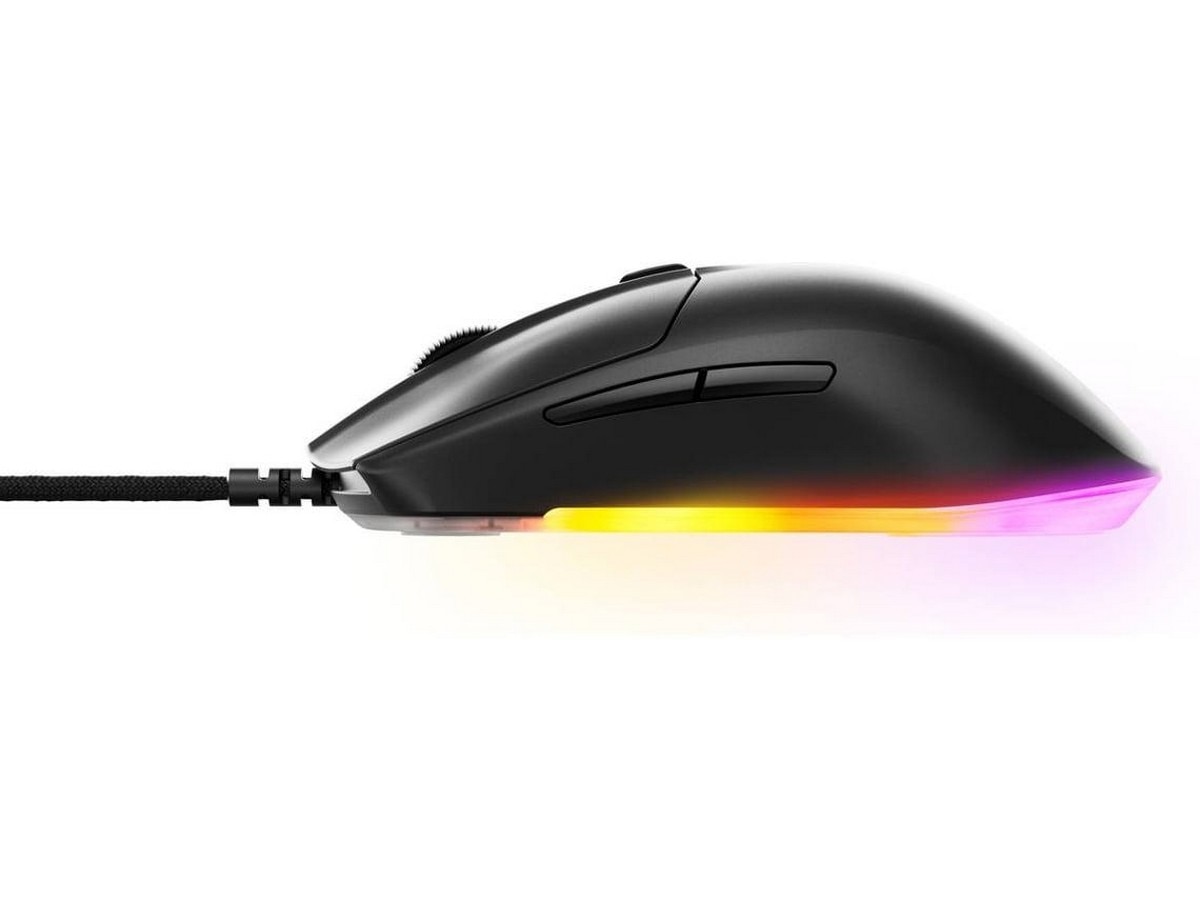 Rato Gaming SteelSeries Rival 3 Gen 2 com Fio - Preto Preto-4