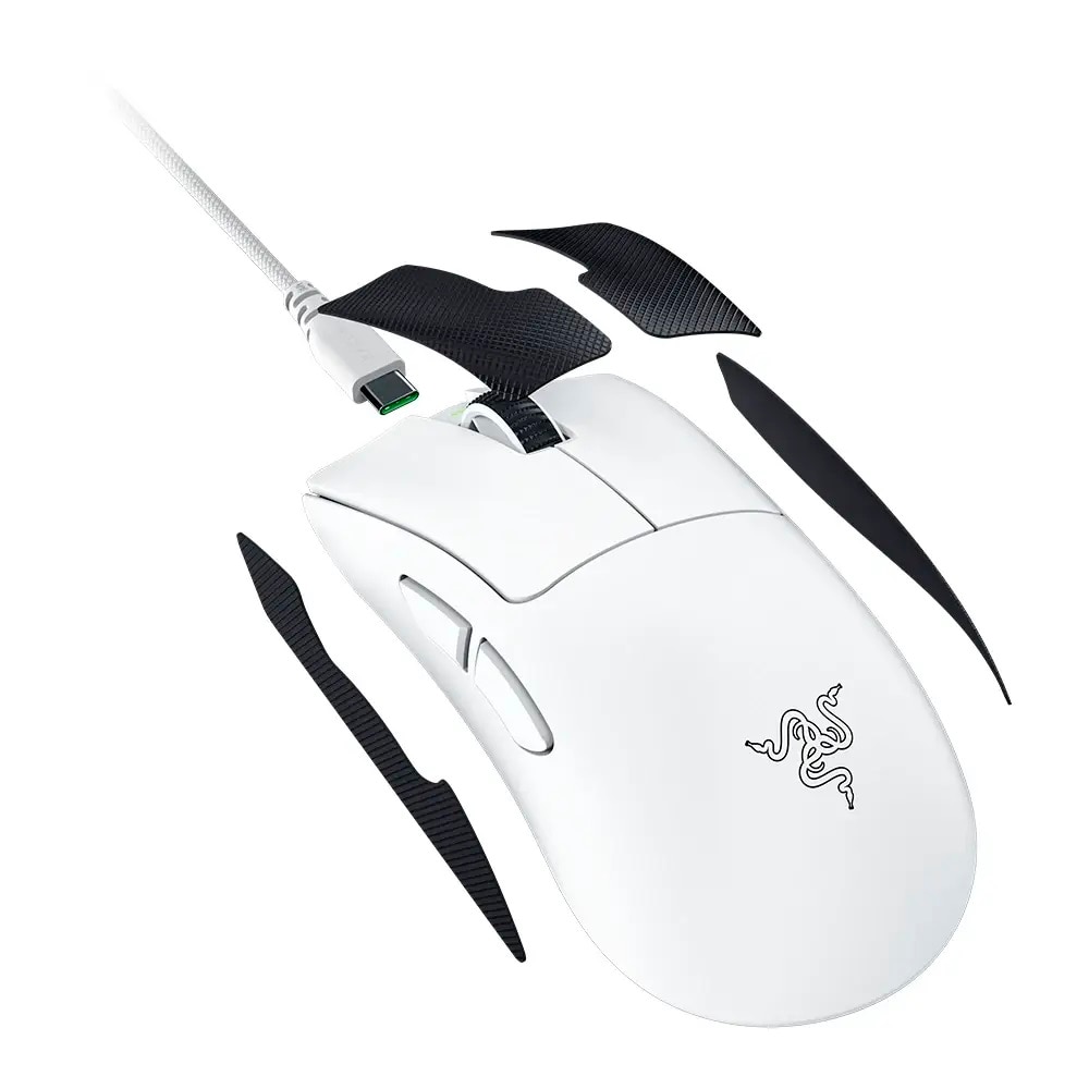 Rato Razer DeathAdder V4 Pro - Branco Branco-5