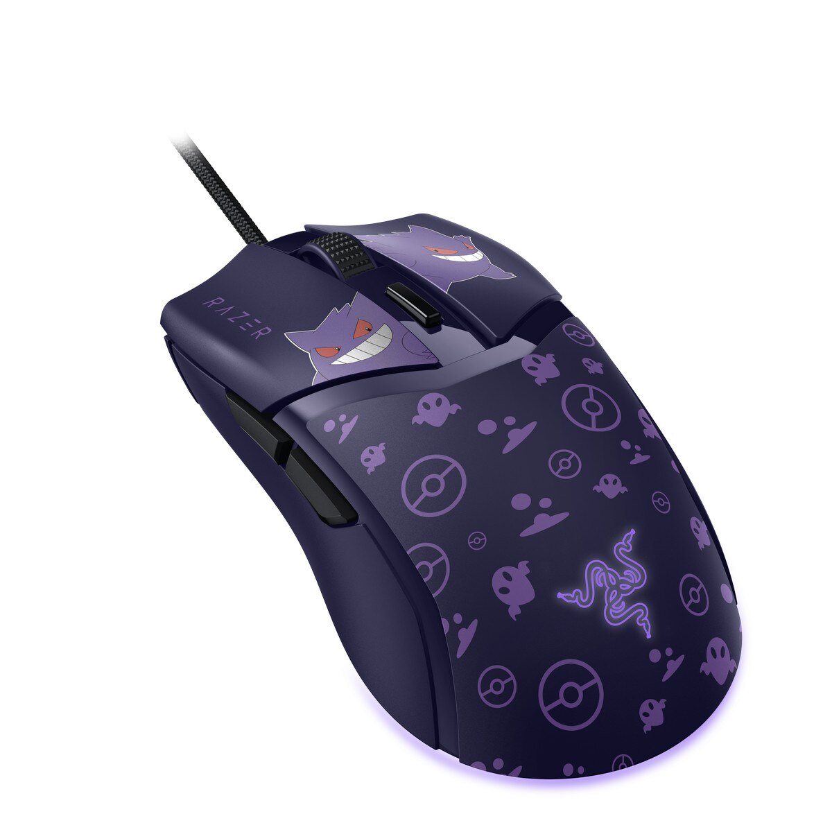 Rato Gaming Razer Cobra Pokémon Gengar Edition Roxo-3